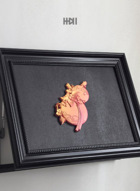 福福碌碌美好寓意电表箱装饰画