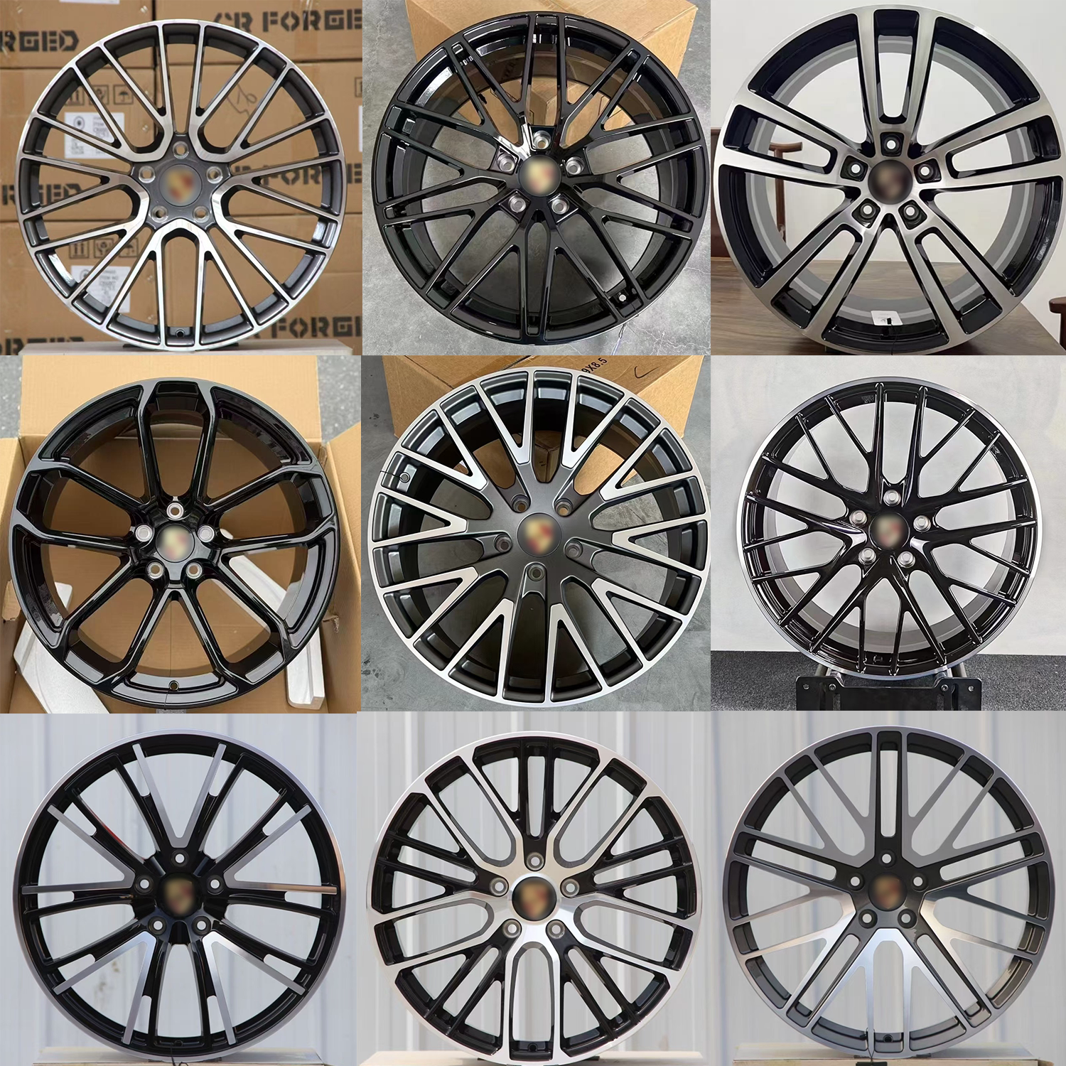 适用于保时捷卡宴锻造轮毂21寸20寸22寸帕拉梅拉 taycan 718改装