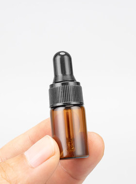 迷你精油滴管瓶1ML2ML3ML小容量玻璃化妆品香水分装空瓶调配瓶