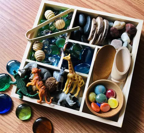 Реджи Ова Уолдфу Монтессори Раннее обучение ящик для мытья трейка