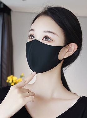 3D立体口罩秋冬季男女成人黑色纯棉防尘防风防寒保暖舒适防晒透气
