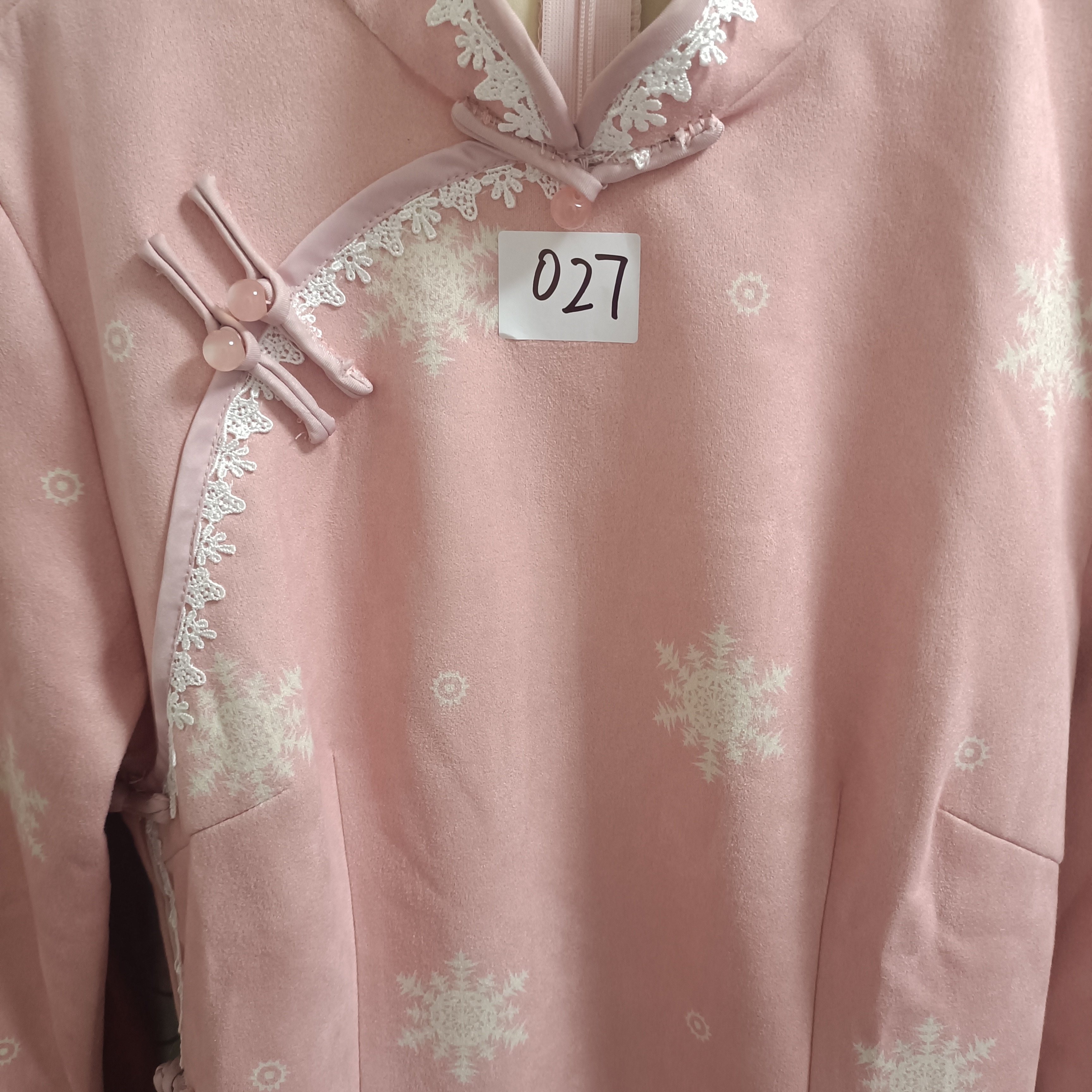旗袍春夏款2026年新款鹿皮绒改良连衣裙女中长款宴会送考升学生日