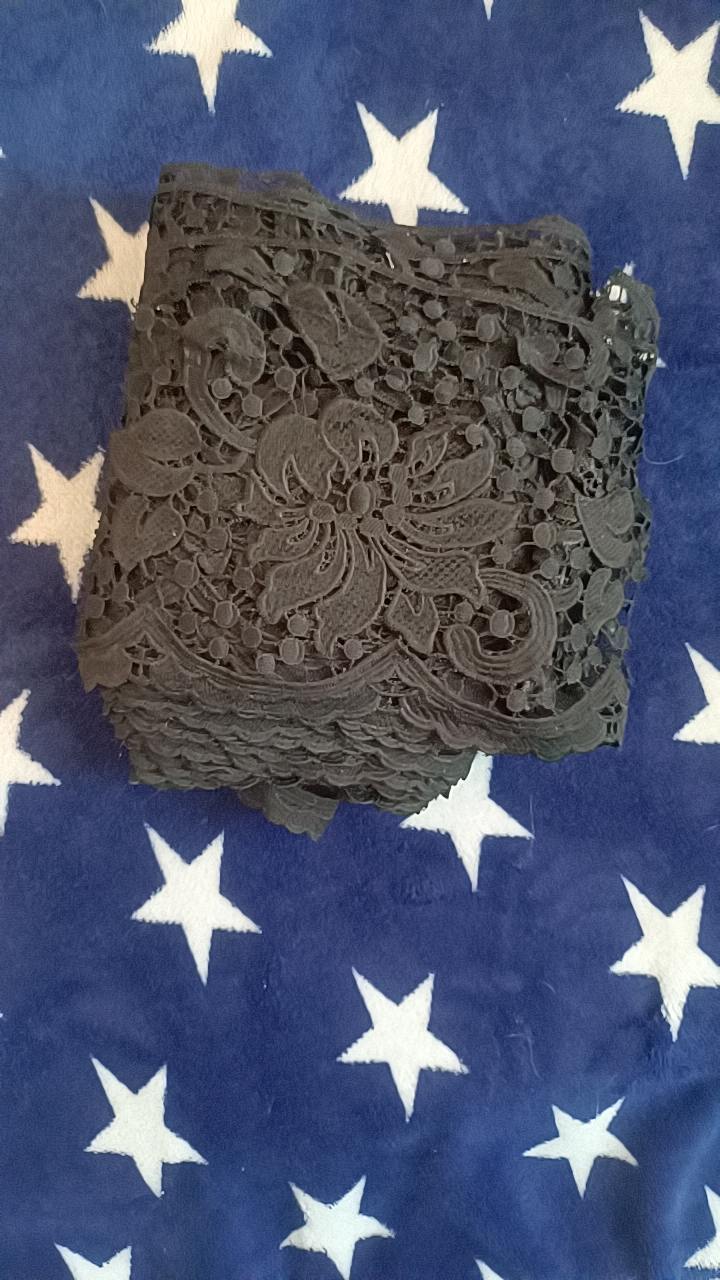 2025新款时尚百搭休闲棉混纺莲花镂空制刺绣蕾丝花边辅料
