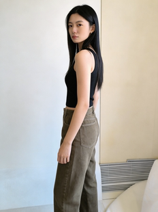 气质百搭设计感高腰显瘦直筒加绒牛仔棉长裤 时尚 新款 2026年春季