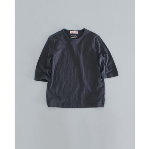 Ohh Cake Ronan罗南 纯棉藏青中袖T恤|中性慵懒 好穿早春基础上衣