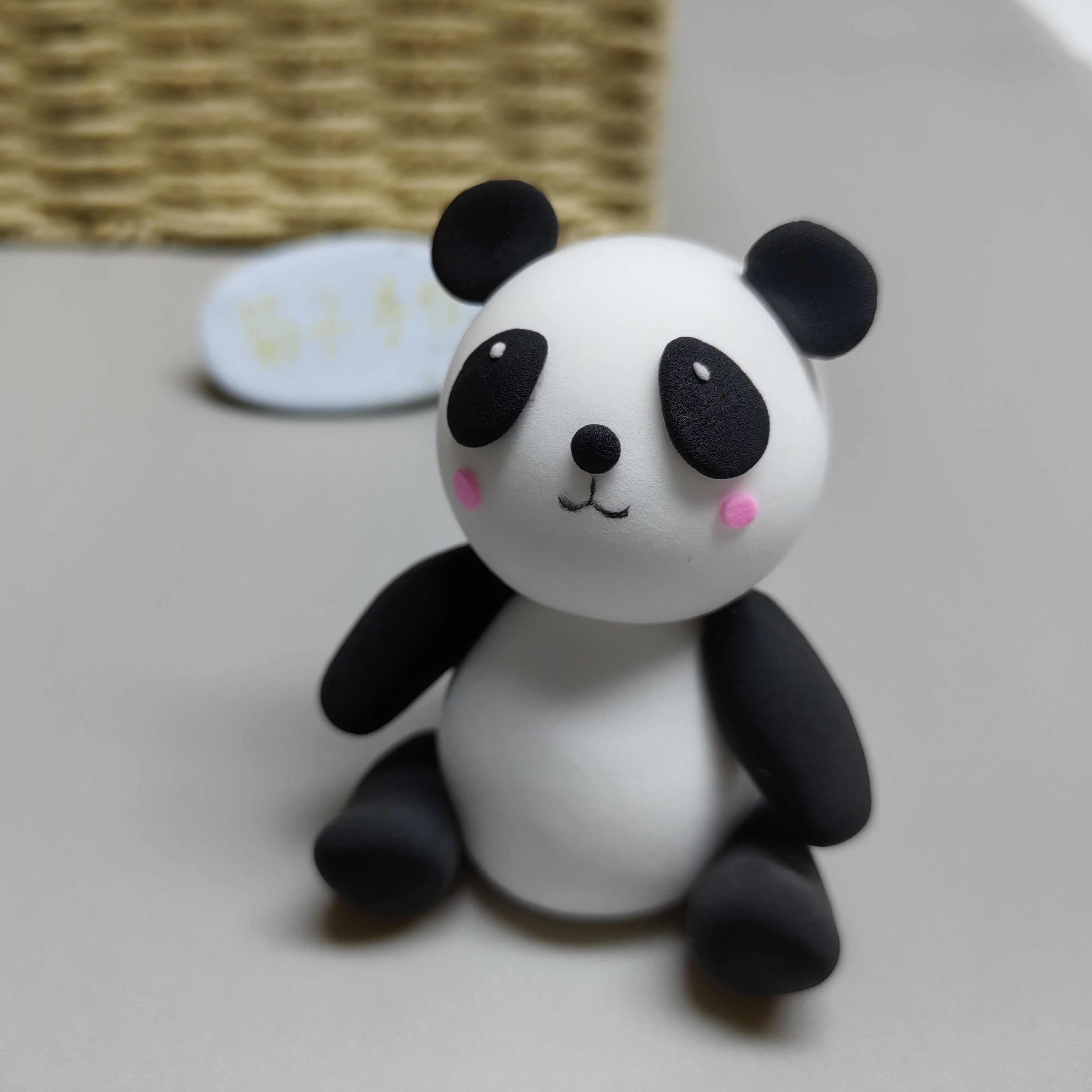 超轻粘土手工成品动物园小动物小鹿斑马大象长颈鹿熊猫草莓熊狮子