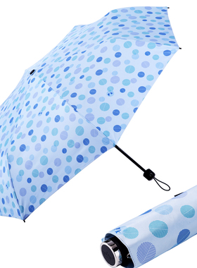 POOKY手动晴雨伞黑胶防晒隔热韩国正品遮阳伞防晒伞便携彩色波点