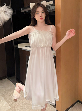 吊带睡裙女夏季凉感冰雪丝仙女风