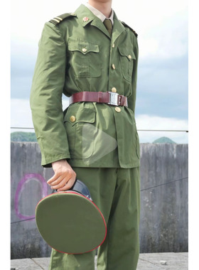 老式收藏87夏服87老式的确良套装小翻领87老式的确良夏服怀旧夏服