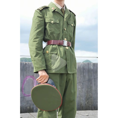 老式收藏87夏服87老式的确良套装小翻领87老式的确良夏服怀旧夏服