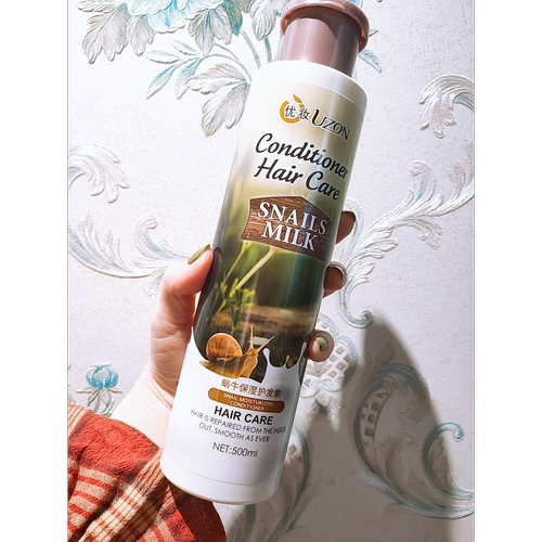 老虎家优妆蜗牛保湿学生护发素(1瓶500ml)抚平毛躁修护受损发质