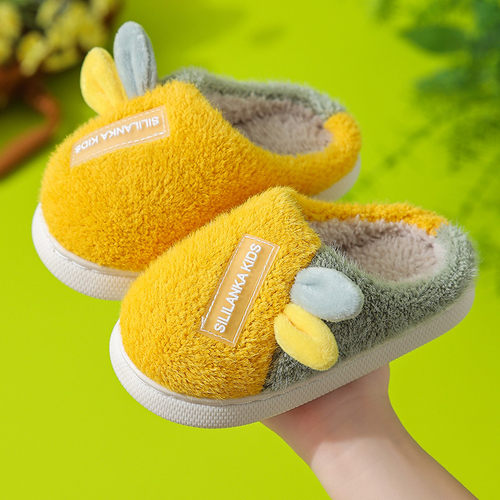 儿童棉拖鞋儿童毛毛拖鞋可爱秋冬