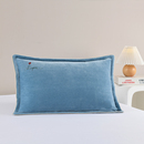 秋冬宝宝绒枕头套儿童学生成人牛奶绒毛绒保暖透气加厚枕套枕巾