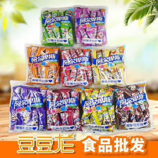 阿尔卑斯棒棒糖连串街舞网红连在一起儿童节日糖果零食12支一连