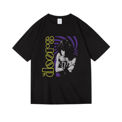 莫里森the doors大门乐队morrisons印花周边纯棉短袖T恤女男中性