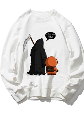 kenny南方公园southpark周边联名潮牌春秋冬圆领长袖卫衣无帽衫