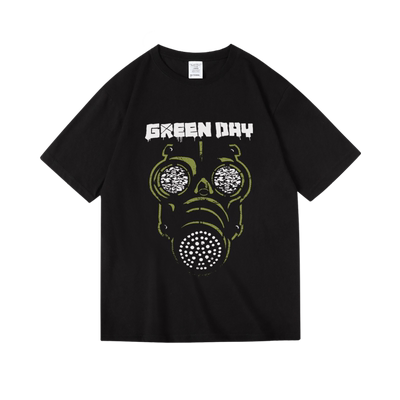 greenday绿日美国朋克乐队摇滚衣服纯棉短半袖T恤女男中性款BF风