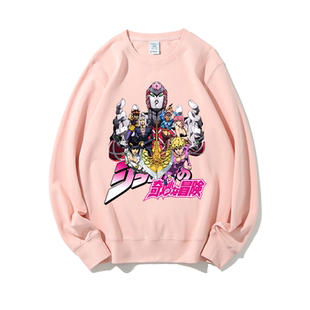 秋冬圆领卫衣套头衫jojo的奇妙冒险黄金之风绯红之王乔鲁诺乔巴纳