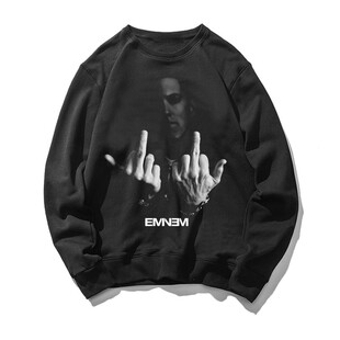 秋冬新款嘻哈饶舌圆领无帽套头卫衣 外套 摇滚 艾米纳姆 eminem男