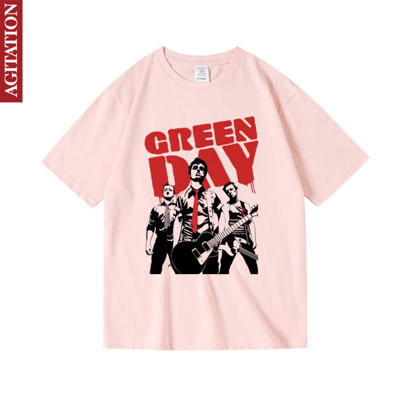 greenday绿日美国朋克乐队摇滚衣服T恤纯棉短半袖女男中性款夏季