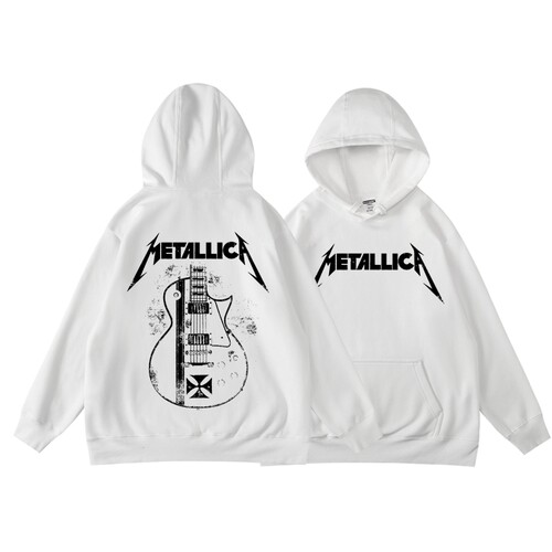 男士秋冬套头加绒连帽卫衣男款摇滚音乐metallica金属制品 - 封面