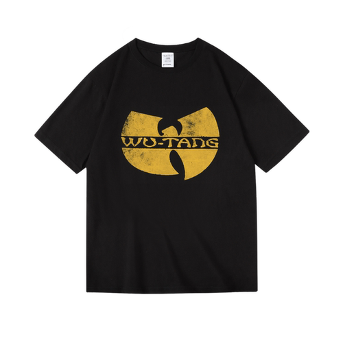 wutang武当派西海岸说唱嘻哈hiphop印花衣服纯棉短袖半袖T恤男女