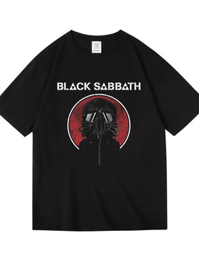 BF风BlackSabbath黑色安息日摇滚乐队周边印花中性女男短半袖T夏