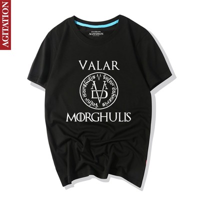 凡人纯棉冰与火之歌圆领短袖t恤