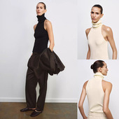 纯色高领无袖 直筒上衣 4786008 2026春季 712 女装 800 406 新品