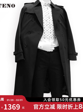 ZOTENO/左天奴男士风衣中长款英伦风加厚外套修身A3K081