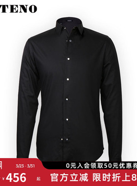 ZOTENO/左天奴男士商务衬衫正装高档钢扣长袖衬衣修身时尚A3C021
