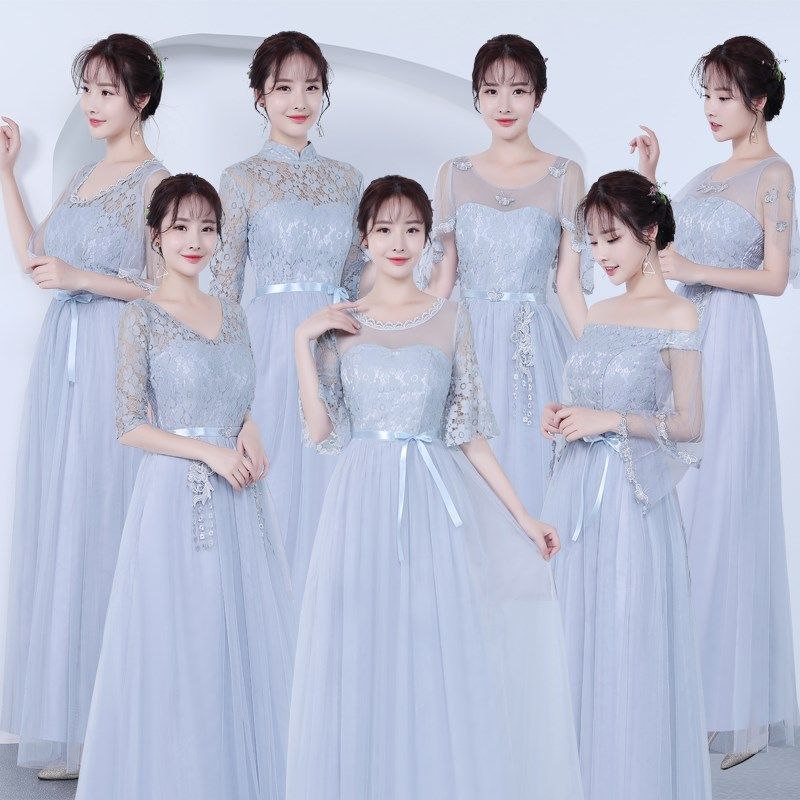 伴娘服长款2019年新款新娘姐妹团修身显瘦韩版敬酒服宴会晚礼服裙|msdalam kategori Butik wanita / wanita, perkahwinan/Cheongsam/pakaian, pakaian/malam - dari Buy2taobao.com untuk memberikan perkhidmatan ejen Taobao profesional membeli