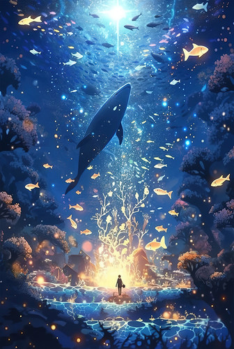 木质拼图300/500/1000片大型成年人减压儿童益智拼块海底星空