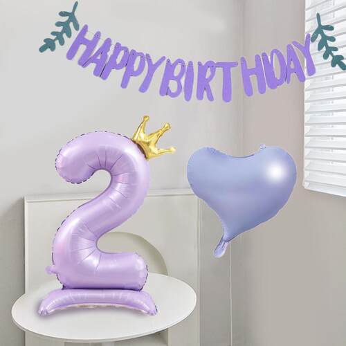40寸场景装饰生日周岁数字气球