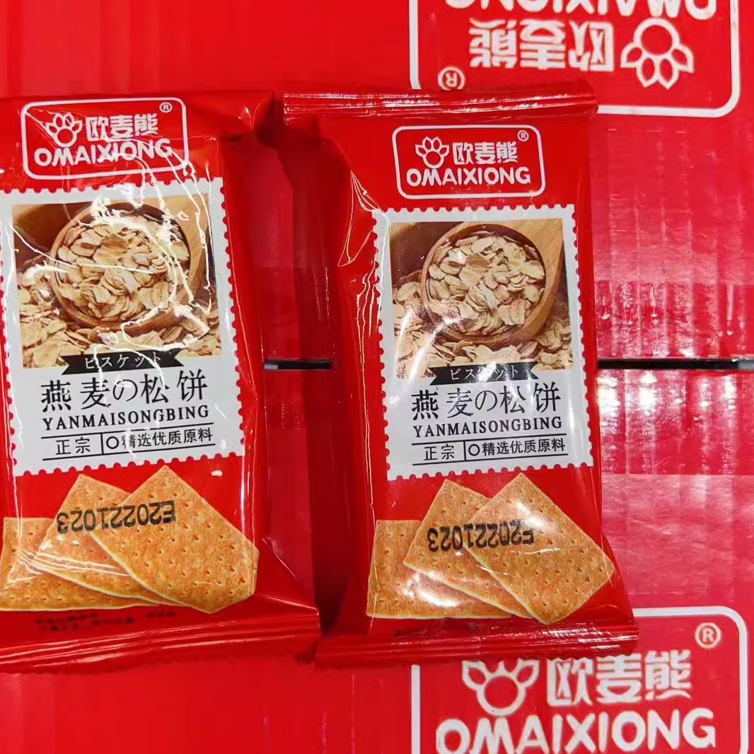 欧麦熊松饼系列香蕉、燕麦、黄油、海盐苏打4选一 小包装 散称1斤