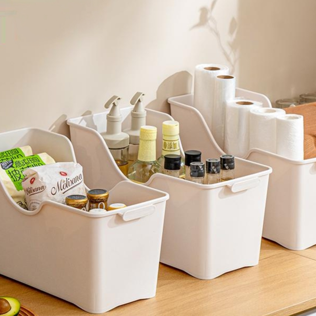 禧天龙大容量厨房橱柜杂物收纳桶
