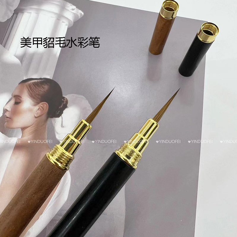 貂毛水彩笔木杆促销中