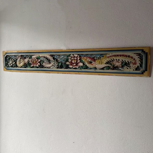 纯手工老物件雕花板收藏品