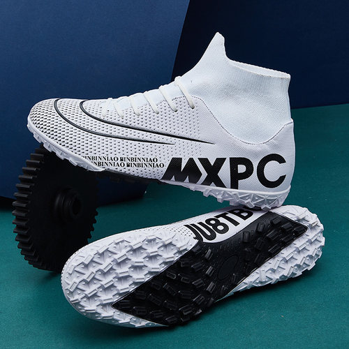 Adults Men's Soccer Shoes High-top Football Boots  TF  FG