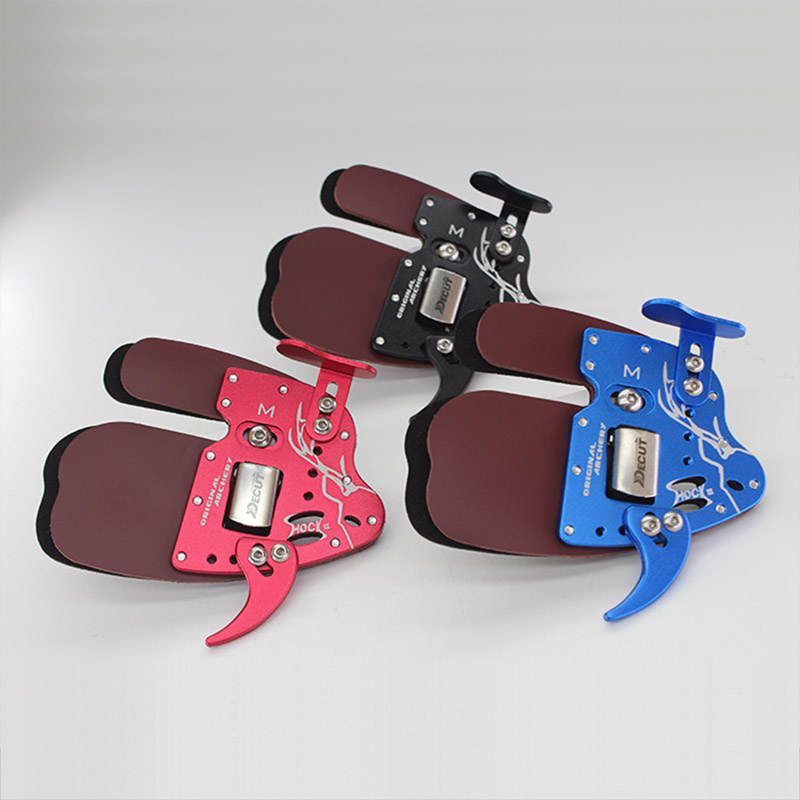 迪酷特牛皮护指指垫射箭护具手套