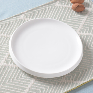 纯白创意陶瓷盘子中式餐盘酒店特色凉菜盘 酒店餐厅商用意境餐具