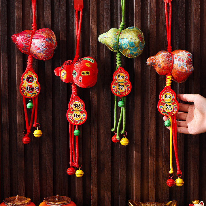 葫芦福禄挂件新年客厅背景墙挂饰2026马年春节葫芦风铃挂件装饰品,节庆用品/礼品,挂饰/生肖挂饰,淘宝优惠券,粉丝福利购,淘宝优惠卷