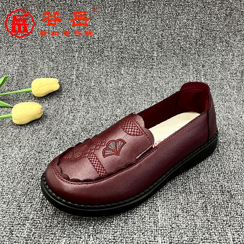 老北京布鞋春夏女单鞋平底老年人妈妈鞋防滑软底透气舒服奶奶鞋