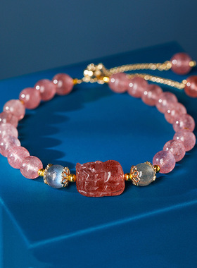 海蓝宝草莓晶黄水晶灰月光紫水晶