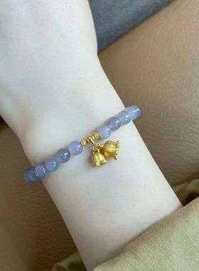 新款国风铃兰花手链新中式饰品小众设计高颜值手饰送闺蜜礼物显白