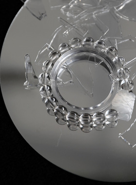 白水晶手链女摩洛哥石膏醒狮手串