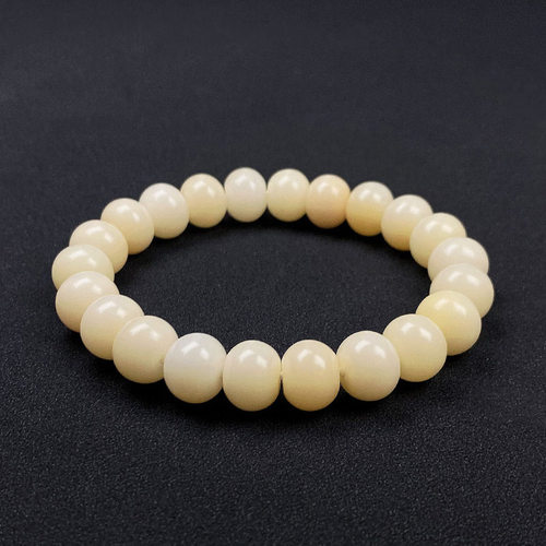 高密白玉菩提根手串苹果珠男女款