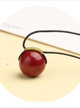 朱砂项链女男款吊坠紫金砂饰品玉石