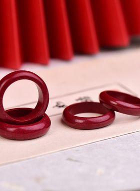 朱砂戒指天然紫金砂本命年情侣饰