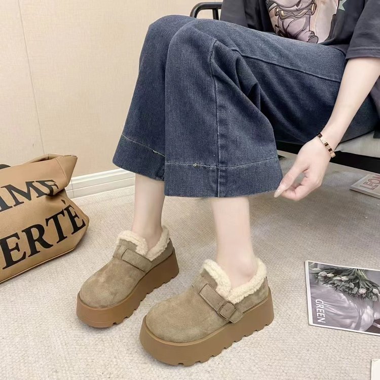 勃肯短靴女2025冬季新款复古